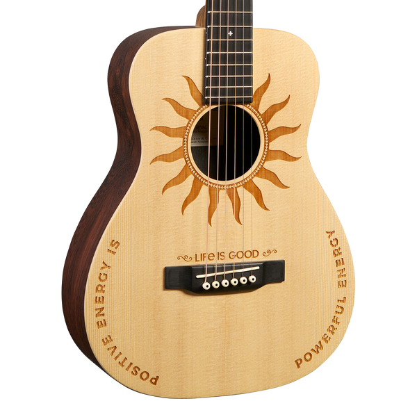 Front of Martin LX2 Life is Good.
