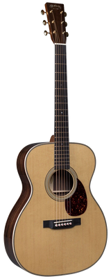 Full frontal of Martin OM-28E LRB Modern Deluxe w/LR Baggs.