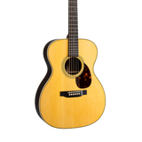 Front of Martin OM-28E Natural.