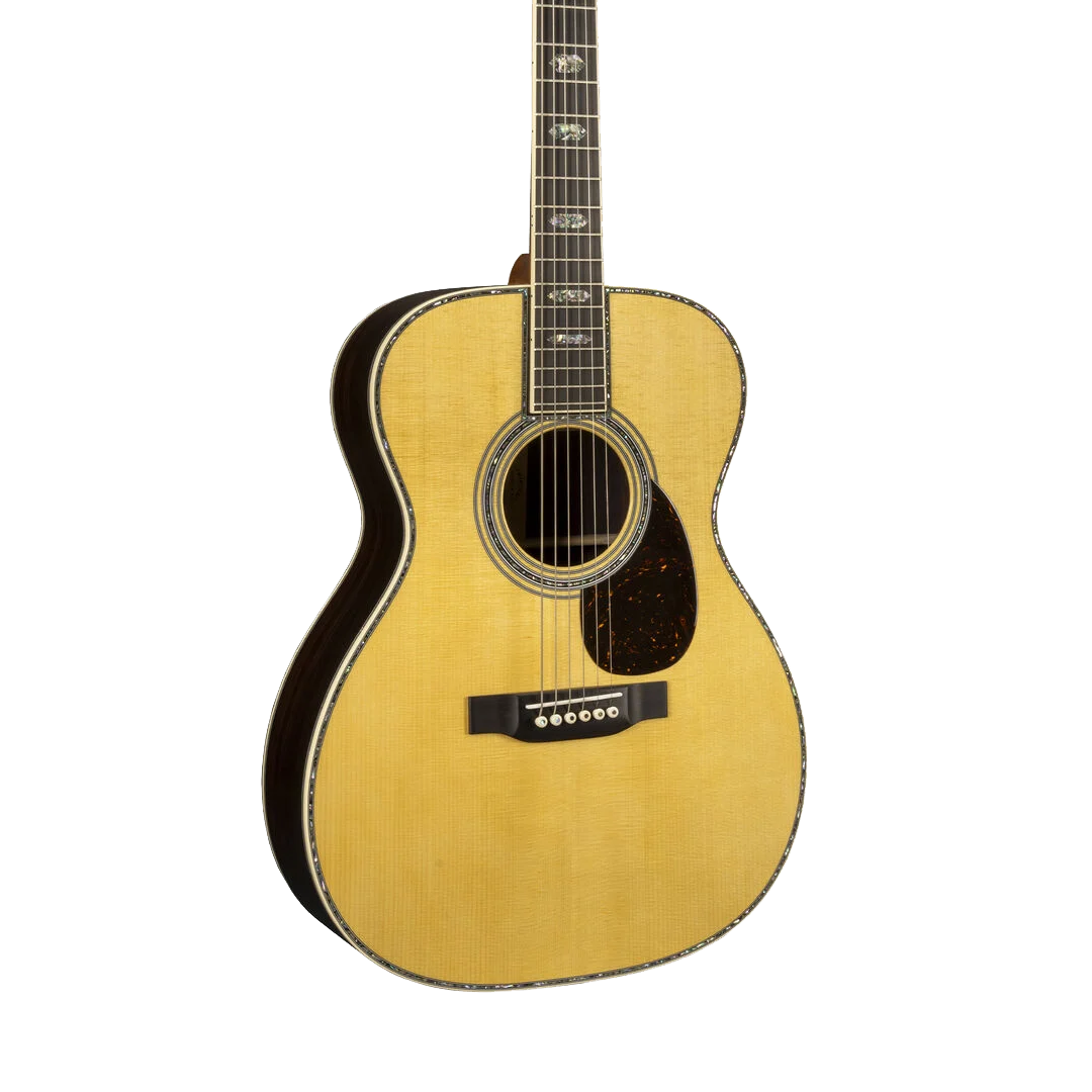 Front of Martin OM-45 Natural.