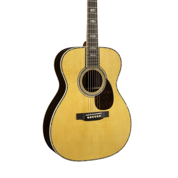 Front of Martin OM-45 Natural.