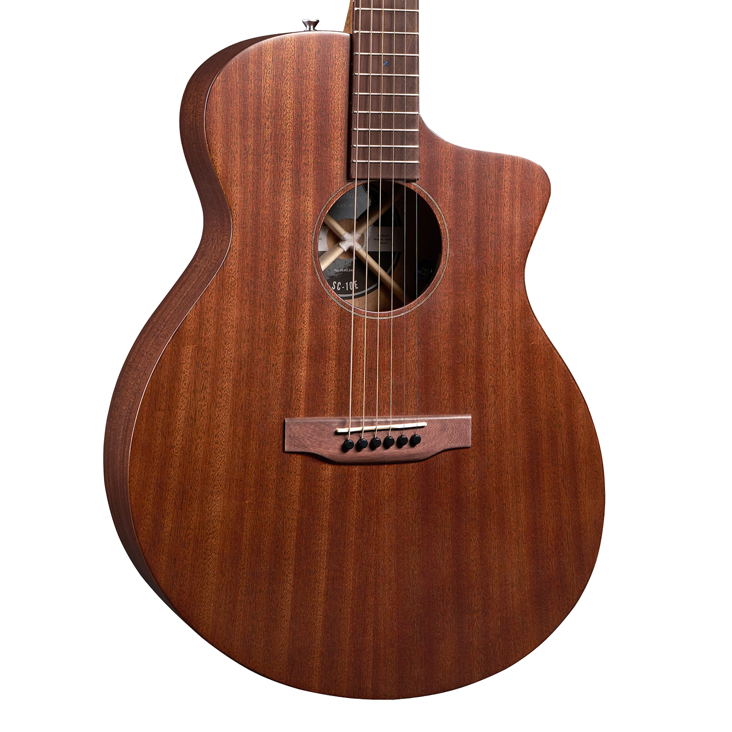 Front of Martin SC-10E Modern Sapele.
