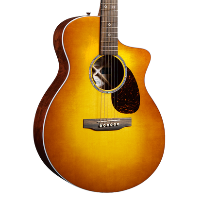 Front of Martin SC-13E Modern Burst Koa.
