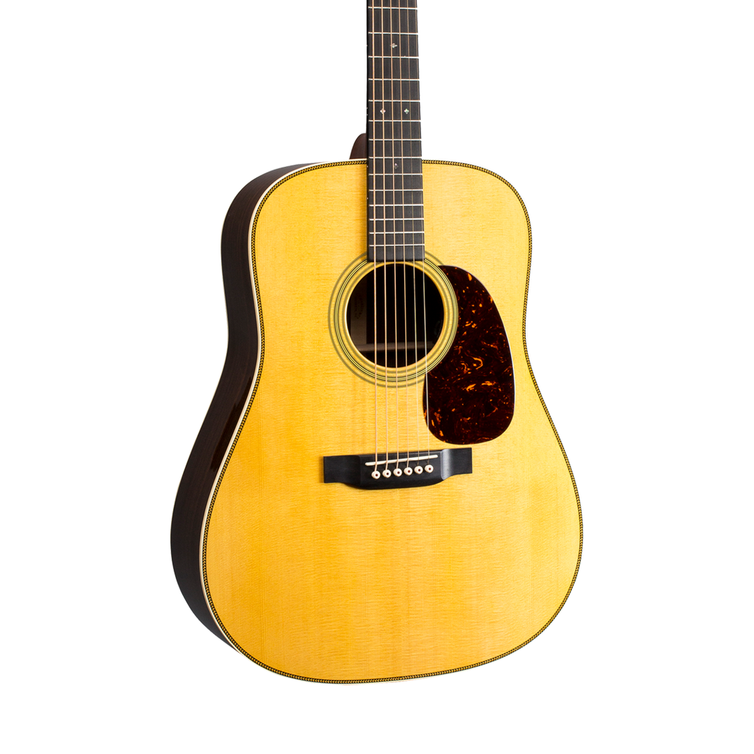 Front of Martin HD-28ELRB LR Baggs Anthem Natural.