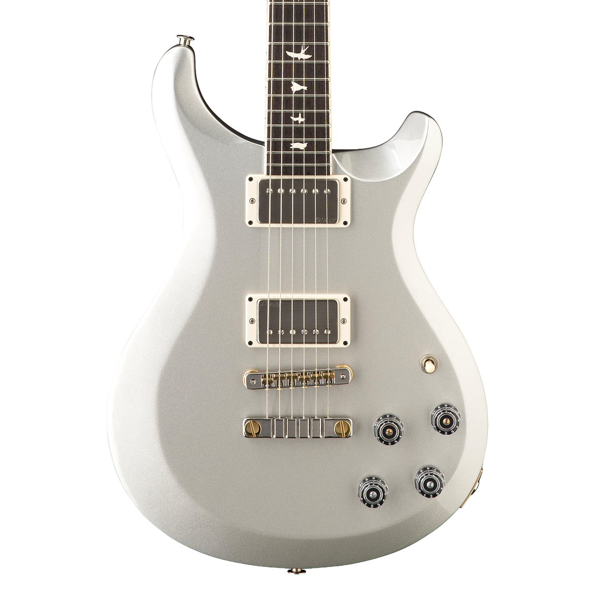 PRS S2 McCarty Thinline Platinum electric guitar on a white background