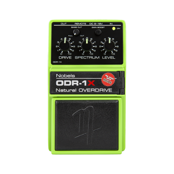 Top down of Nobels ODR-1X Natural Overdrive.
