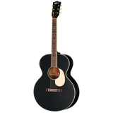 Full frontal of Gibson J-185 Century 12-Fret Ebony.