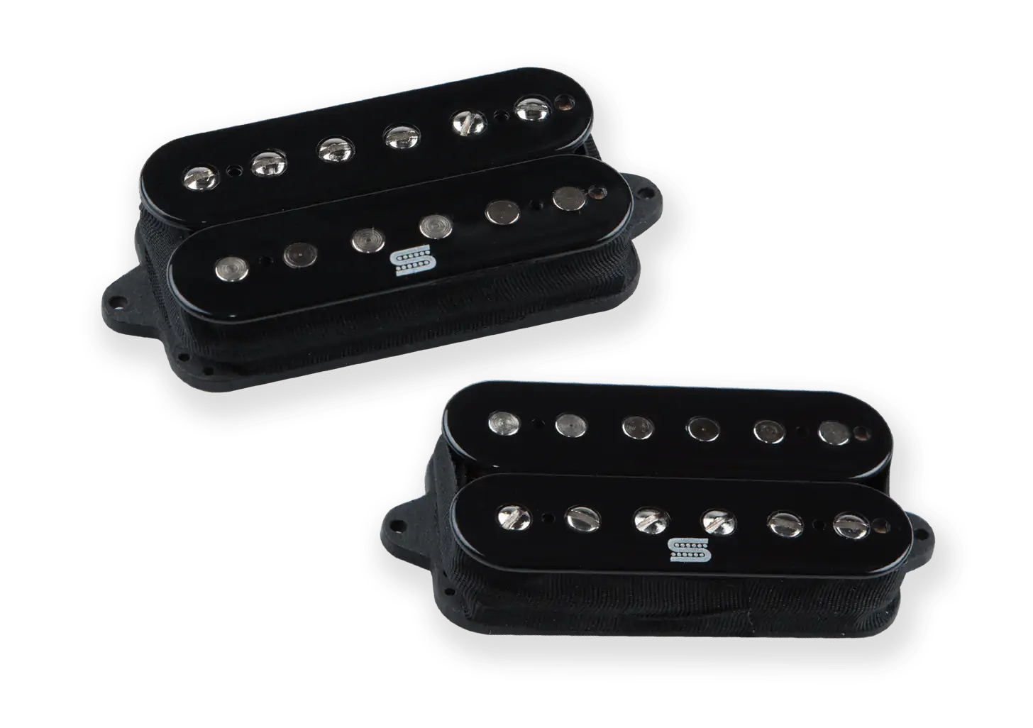 Front of Seymour Duncan Duality set Black.