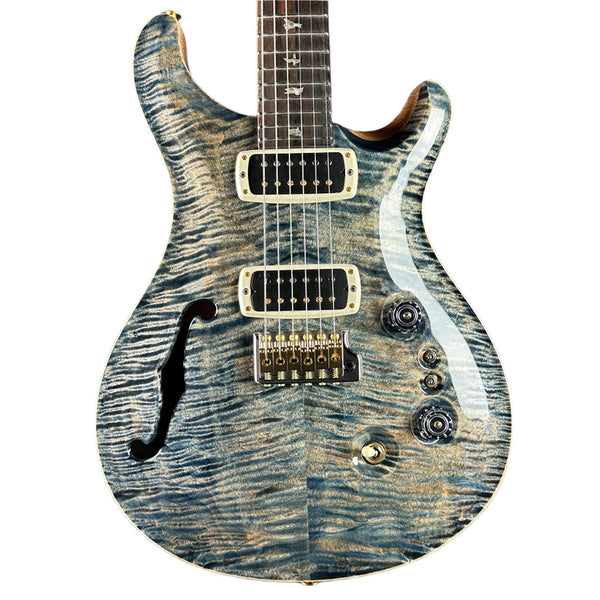 PRS 40th Anniversary Custom 24-08 Semi-Hollow Limited Faded Whale Blue Natural Back w/case