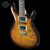 Front right angle of PRS CE 24 Special HSH Black Amber.