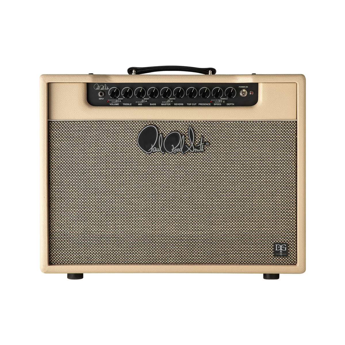 Front of PRS DGT David Grissom 15 watt Combo.