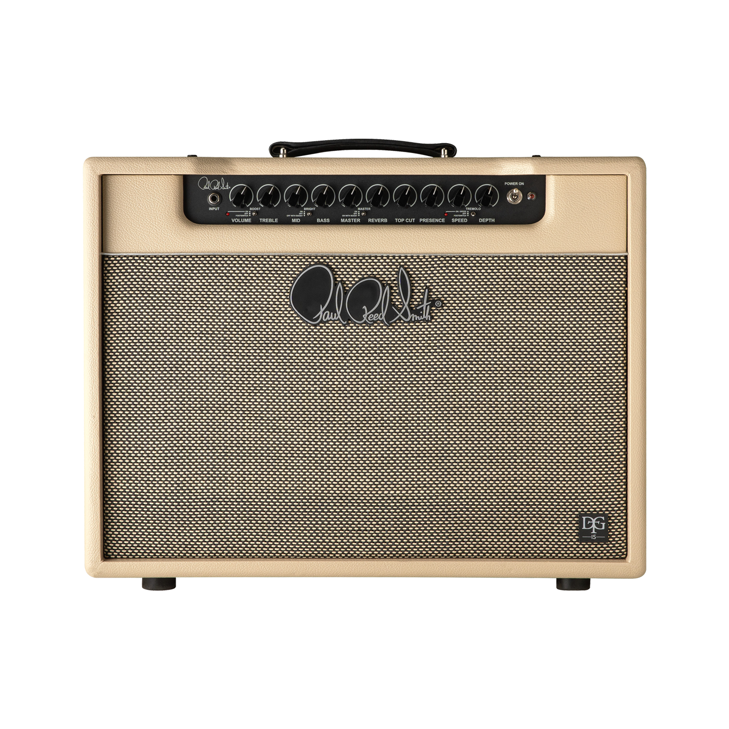 Front of PRS DGT David Grissom 15 watt Combo.
