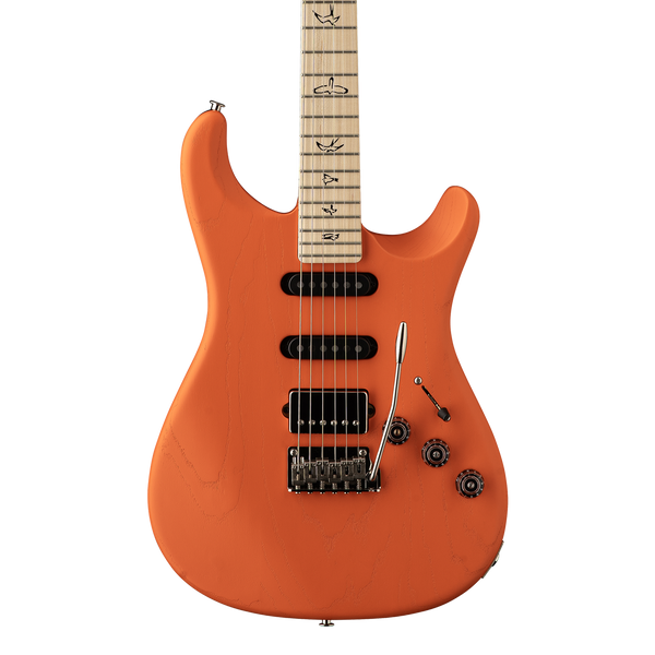 Front of PRS Mark Lettieri Fiore Satin Hibiscus.