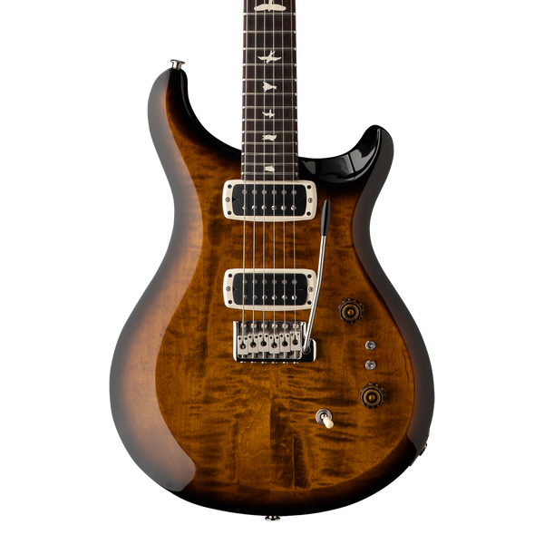 Front of PRS Paul Reed Smith S2 Custom 24-08 Black Amber.