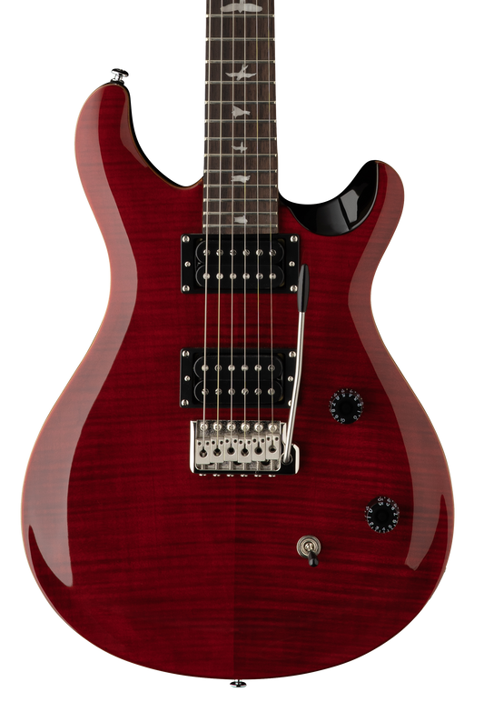 Front of PRS Paul Reed Smith SE CE24 Black Cherry.
