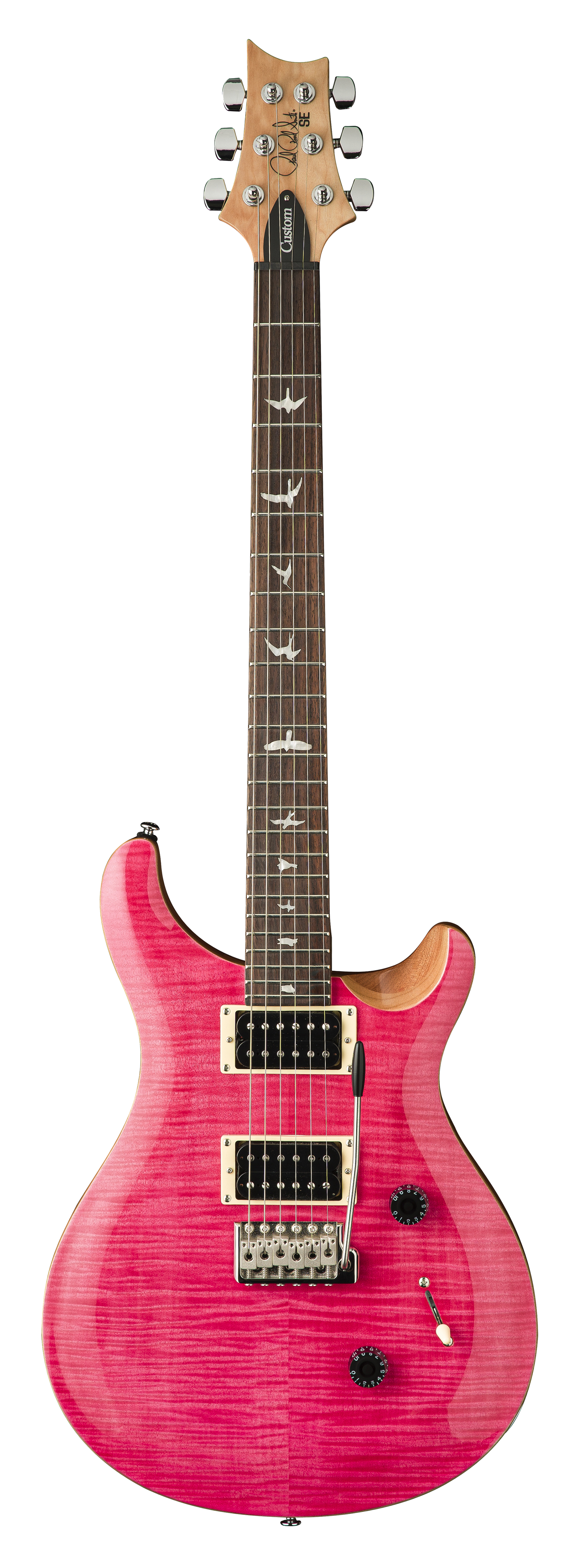 PRS Paul Reed Smith SE Custom 24 Bonnie Pink/Natural Back w/bag PRS Paul Reed Smith SE Custom 24 Bonnie Pink/Natural Back w/bag