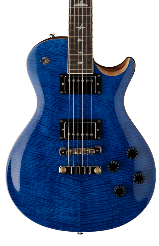 Front of PRS Paul Reed Smith SE McCarty 594 Singlecut Faded Blue.