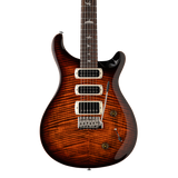 Front of PRS Paul Reed Smith SE Studio Orange Tiger Smokeburst.