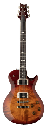 Full frontal of PRS S2 McCarty 594 Singlecut Dark Cherry Sunburst.