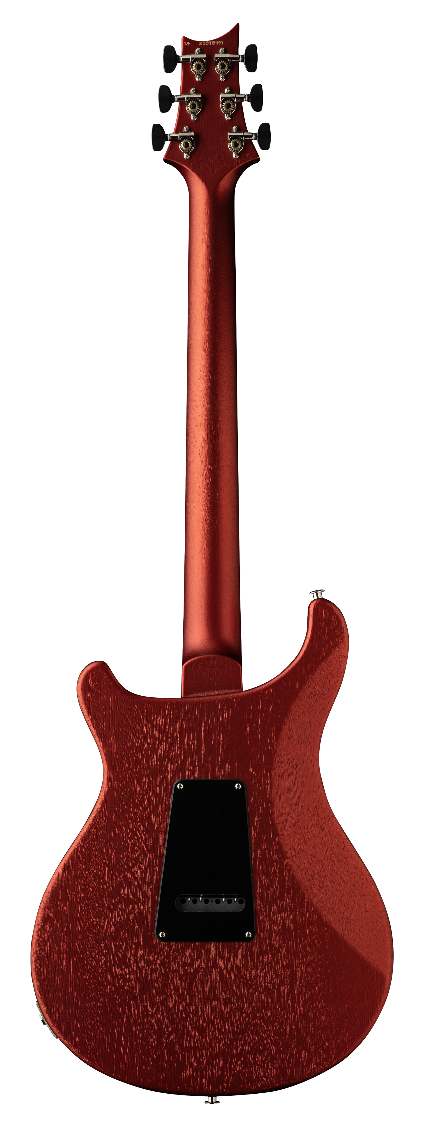 Back of PRS S2 Standard 24 Satin Red Apple Metallic.