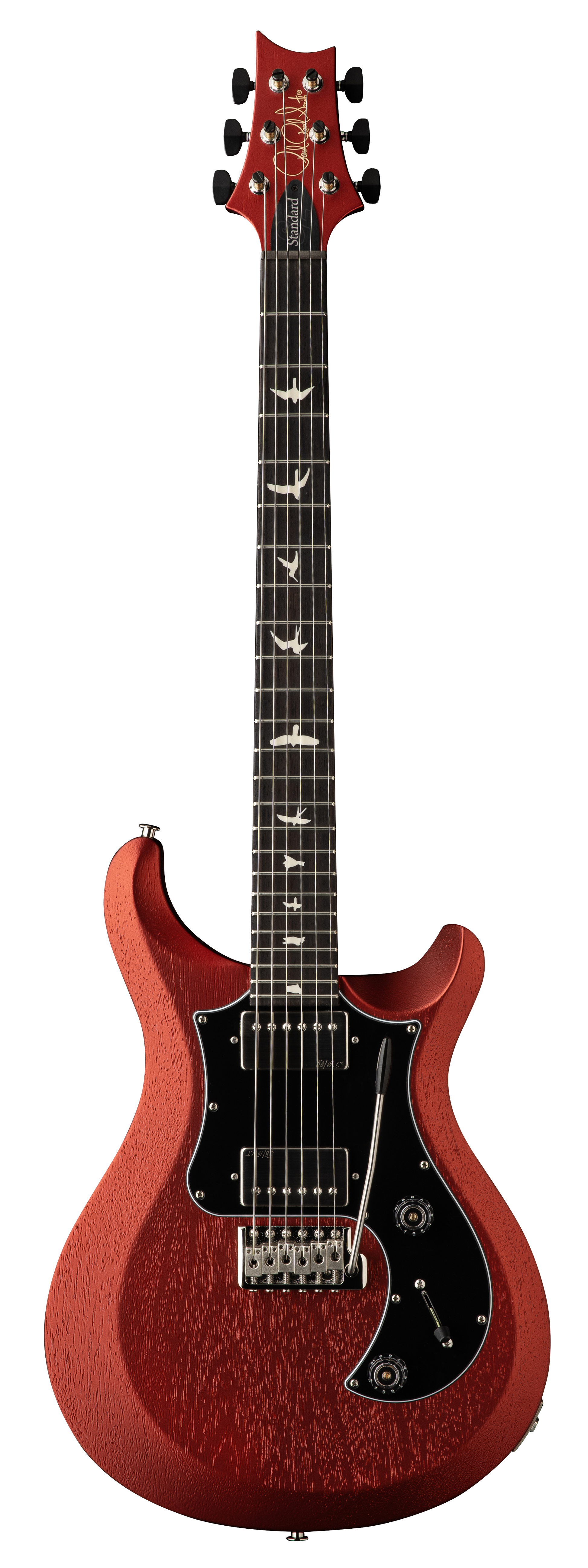 Full frontal of PRS S2 Standard 24 Satin Red Apple Metallic.