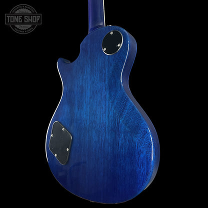 Back right angle of PRS S2 Wood Library McCarty 594 Singlecut Quilt Lake Blue S2083983.