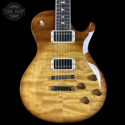 Front of PRS S2 Wood Library McCarty 594 Singlecut Quilt Livingston Lemondrop.