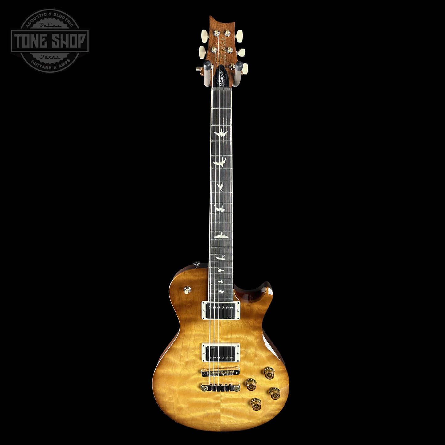 Full frontal of PRS S2 Wood Library McCarty 594 Singlecut Quilt Livingston Lemondrop.
