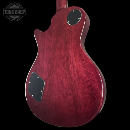 Back right angle of PRS S2 Wood Library McCarty 594 Singlecut Quilt Purple S2083399 body.