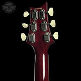 Back of PRS S2 Wood Library McCarty 594 Singlecut Quilt Purple headstock.