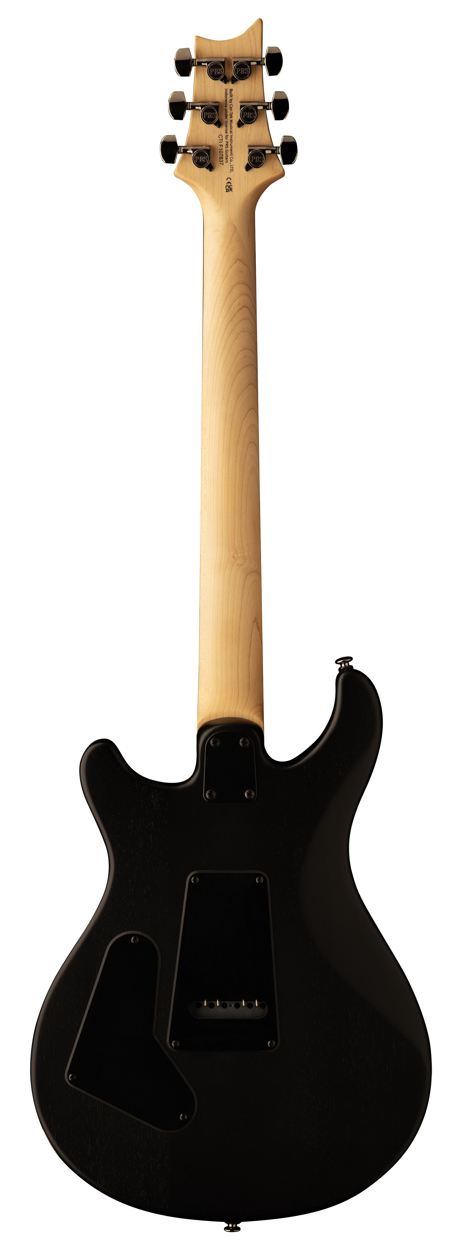 Back of PRS SE CE 24 LTD Sandblasted Blue.