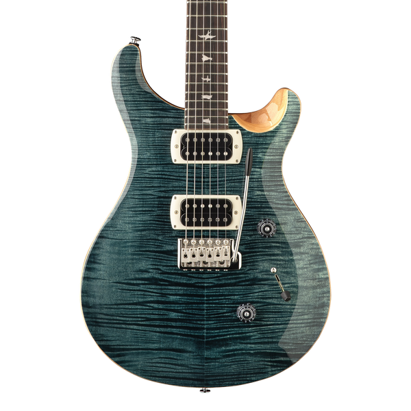 Front of PRS SE Custom 24 Slate Blue.