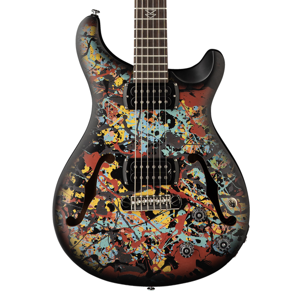 Front of PRS SE ES Ed Sheeran Cosmic Splash Hollowbody I Baritone.