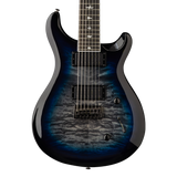 Front of PRS SE Mark Holcomb - SVN 7 String Holcomb Blue Burst.