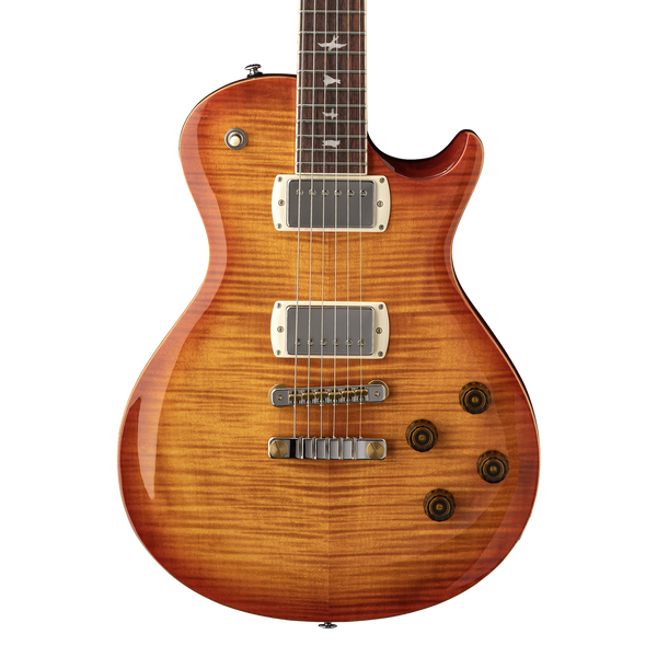 Front of PRS SE McCarty 594 Singlecut Vintage Sunburst.