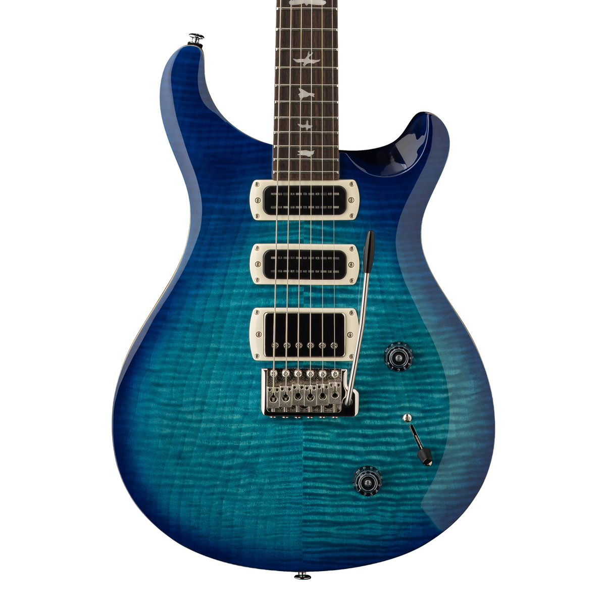 Front of PRS SE Studio Lake Blue.