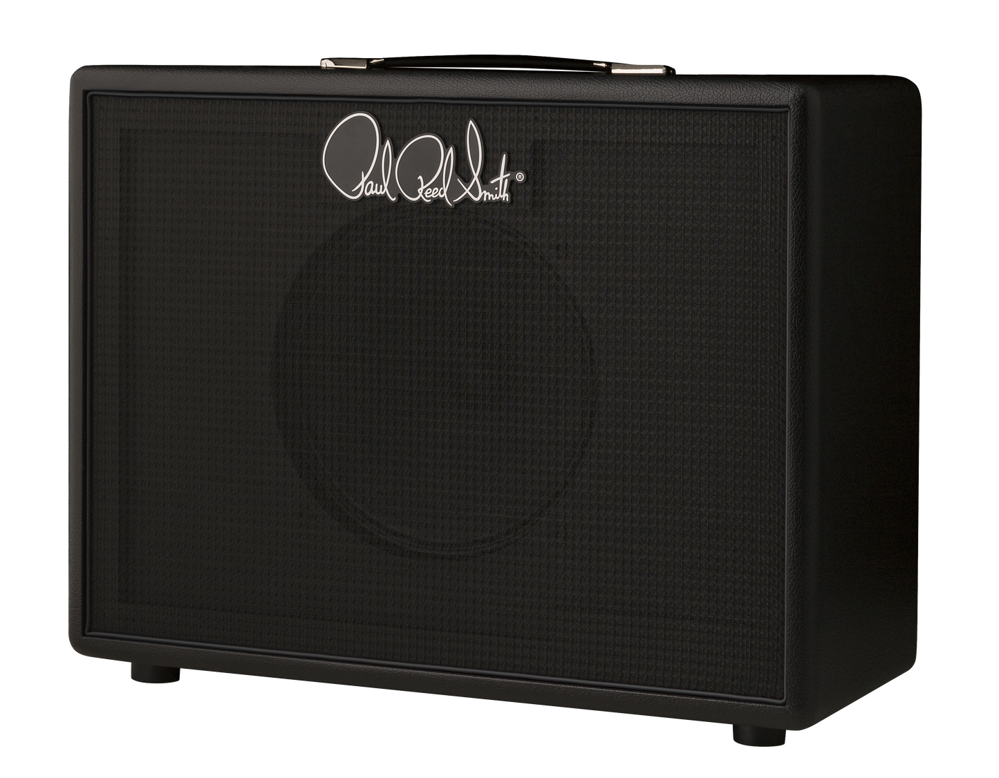 Front angle of PRS Paul Reed Smith MT112 Mark Tremonti 60-watt 1x12 Speaker Cabinet.