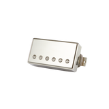 Front angle of Gibson 57 Classic Double Black Nickel cover 2-conductor Potted Alnico II