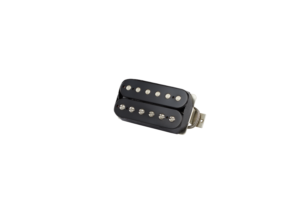 Front of Gibson 57 Classic (Double Black, 2-conductor, Potted, 8k, Alnico 2) Pickup.