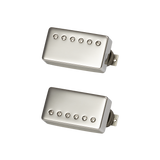Photo of the set of Gibson Custombucker Matched set Double Black True Historic Nickel Covers 2-conductor Unpotted Alnico III