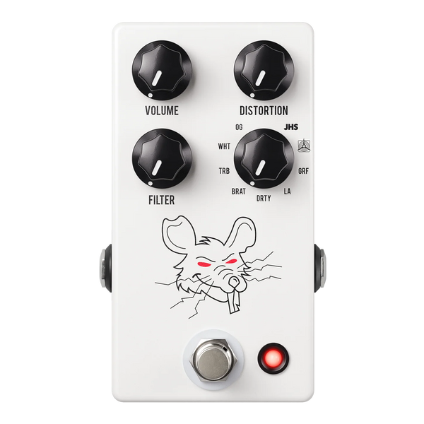 Front of JHS Pedals PackRat WHITE.