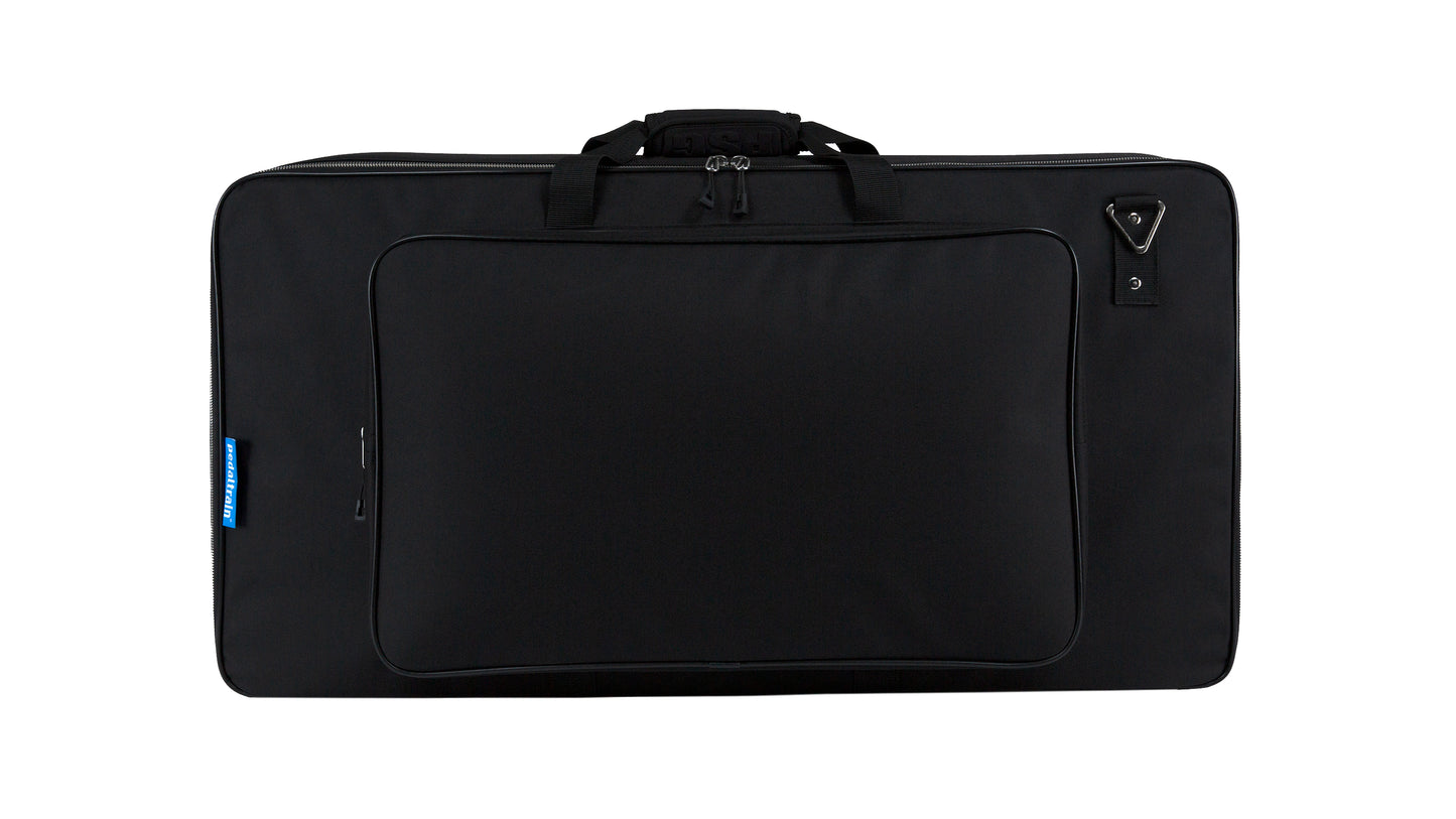 Front angle of Deluxe Soft Case for Pedaltrain Classic Pro.