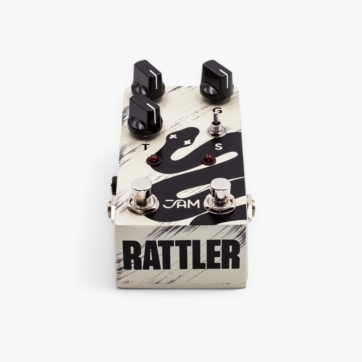 Front angle of JAM Pedals Rattler mk.2.