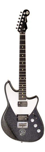 Full frontal of Reverend Billy Corgan Signature Z-One Infinite Sadness Edition Black Sparkle.