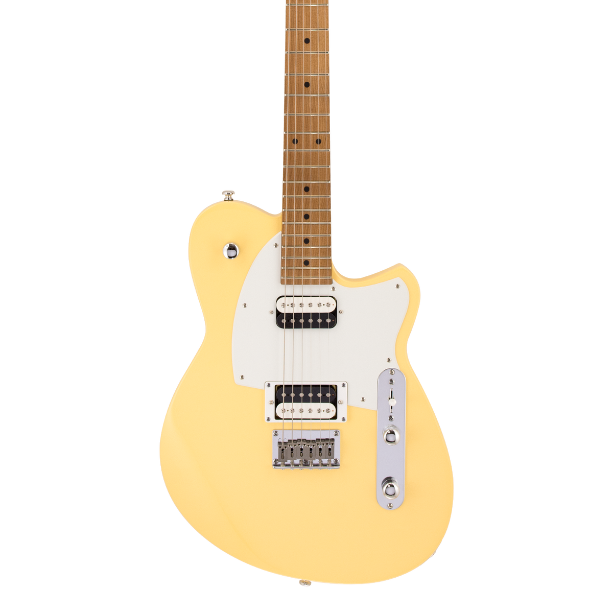 Front of Reverend Charger Standard HH Powder Yellow.