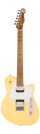 Full frontal of Reverend Charger Standard HH Powder Yellow.