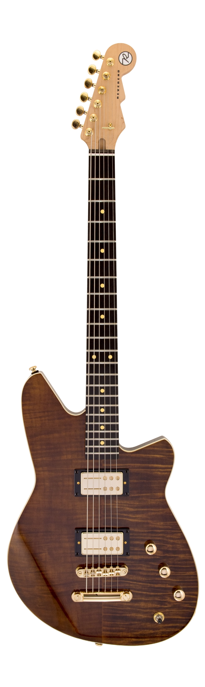 Full frontal of Reverend Descent RA 10th Anniversary Dark Violin Brown.