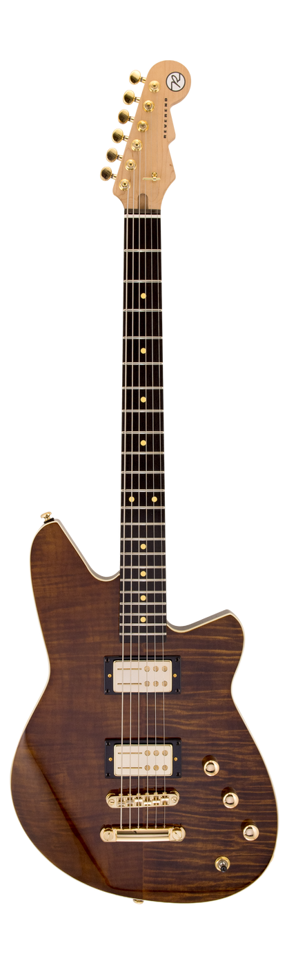 Full frontal of Reverend Descent RA 10th Anniversary Dark Violin Brown.