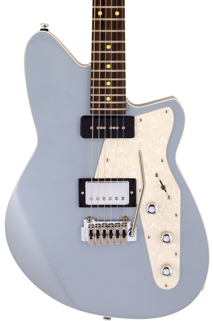 Front of Reverend Double Agent W Metallic Silver Freeze RW.