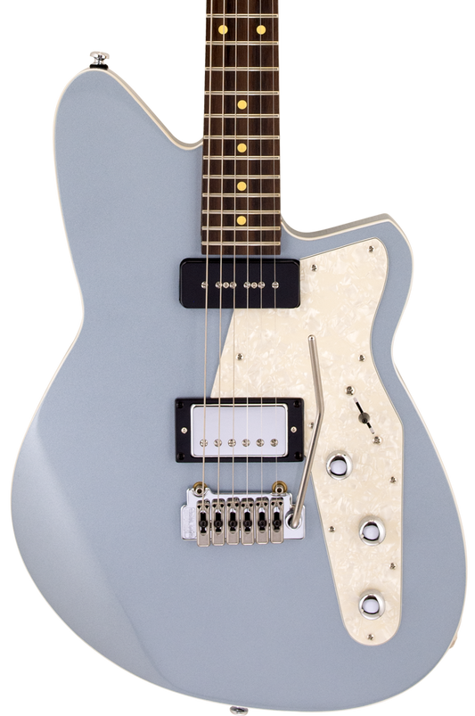 Front of Reverend Double Agent W Metallic Silver Freeze RW.
